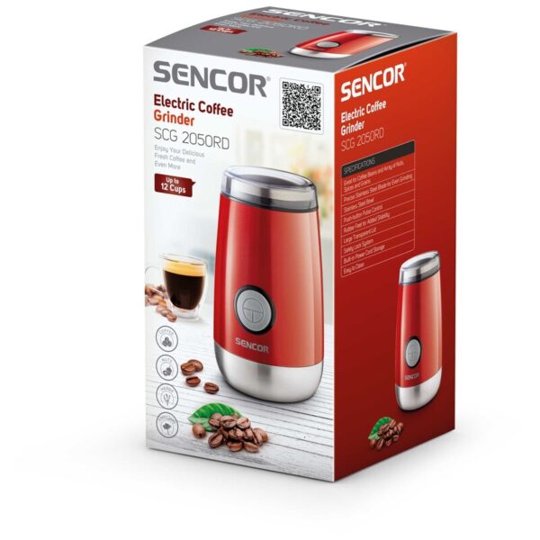 Sencor - Electric Coffee Grinder SCG 2050RD - Image 3